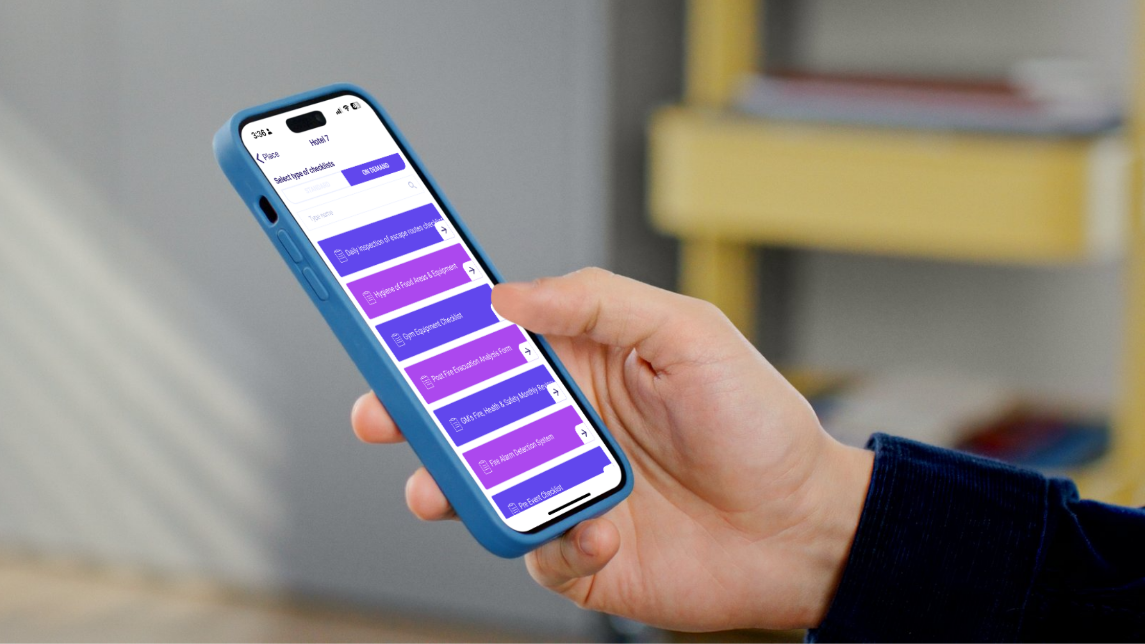 business team using a smartphone